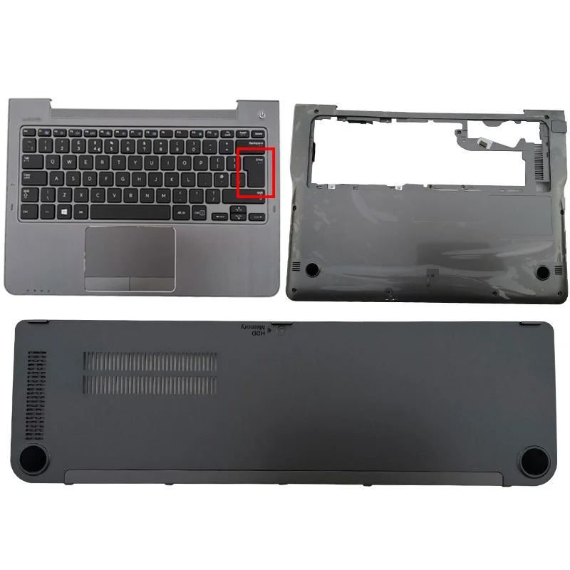 

NEW For Samsung NP530U3C 530U3B 535U3C 532U3C 535U3B Palmrest Upper Case US UK Keyboard Touchpad/Bottom Case/Hard drive cover