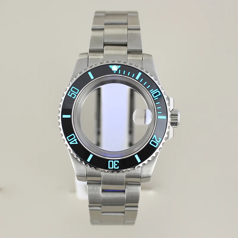 20ATM غواص 40 مللي متر حافظة ساعة عالية الجودة C3 الحافة الياقوت الزجاج ل SUB NH35 NH36 NH34 Miyota8215 Eta2824 حركة المحار حزام #2