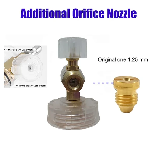 Imagen 2 del producto Lanza de espuma para nieve, cañón de espuma, generador de espuma de jabón, accesorios de lavadora de coche de alta presión para Karcher Nilfisk Parkside WAP