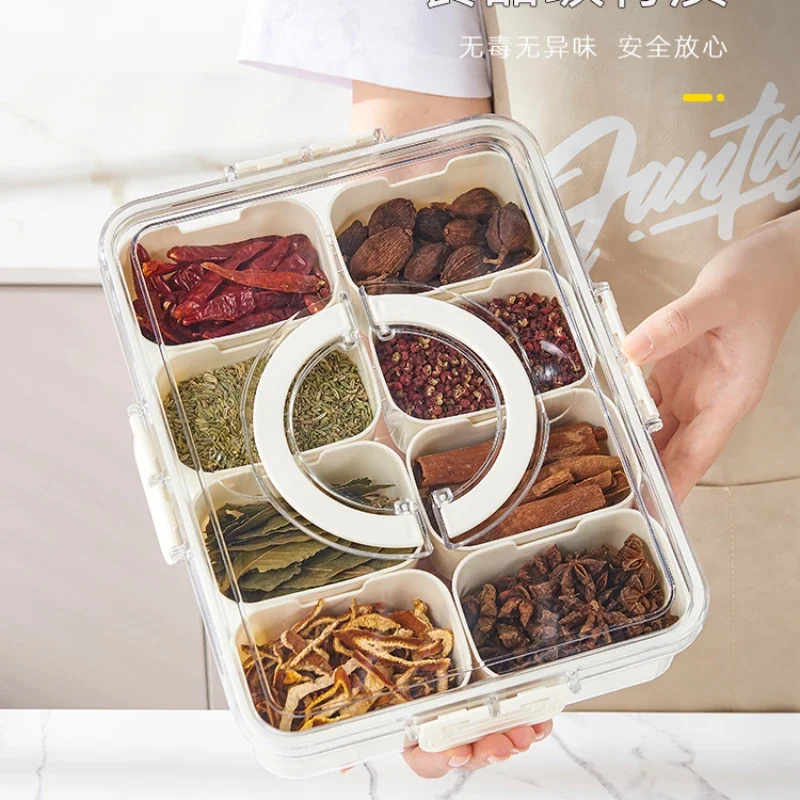 Spice Storage Box Home Seasoning Storage Seasoning Containers Anise Cinnamon Pepper Aniseed Dried Peppers Kitchen Spice Box