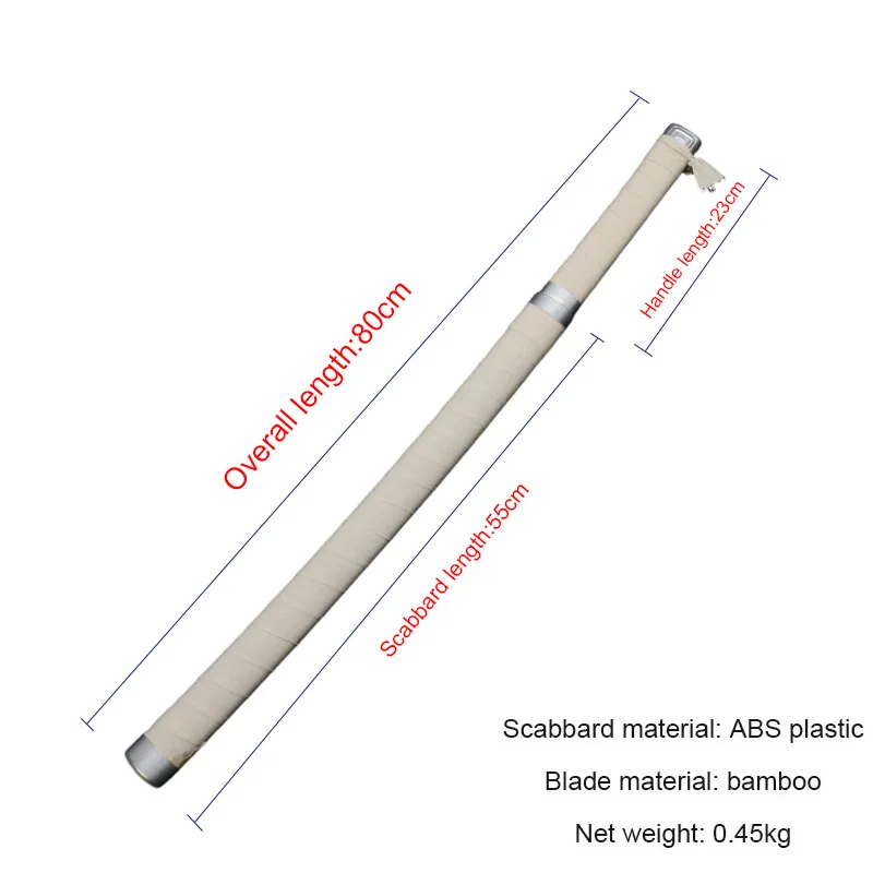 Anime Katana 80cm/31.5" Hashibira Inosuke Character Sword Two sets of equipment Cosplay Weapons Toy Sword Bamboo Blade