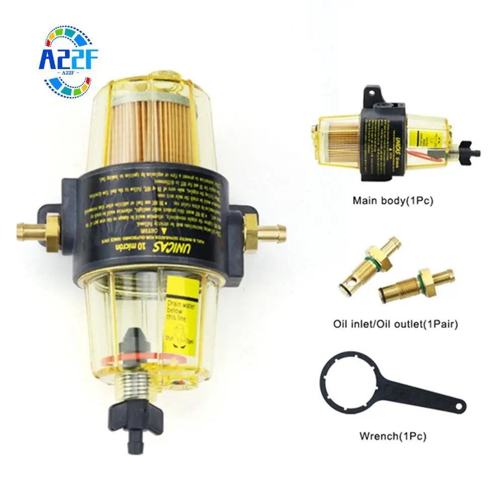 

A22F-UF-10K Топливный фильтр Сепаратор топливо-вода в сборе с гаечным ключом для подвесного двигателя Yamaha Tohatsu Mercury