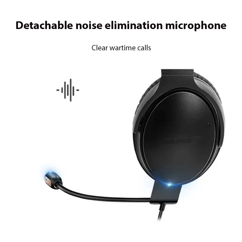 LBER Replacement Game Mic 3.5Mm Plug Detachable Gaming Boom Microphone Noise Cancelling Gaming Boom Mic For Bose QC35 QC45
