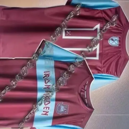 

2025 Summer hot sell West Ham Iron Maiden Special Edition T-Shirt Football Jersery Training Uniform Quick Drying Breathable