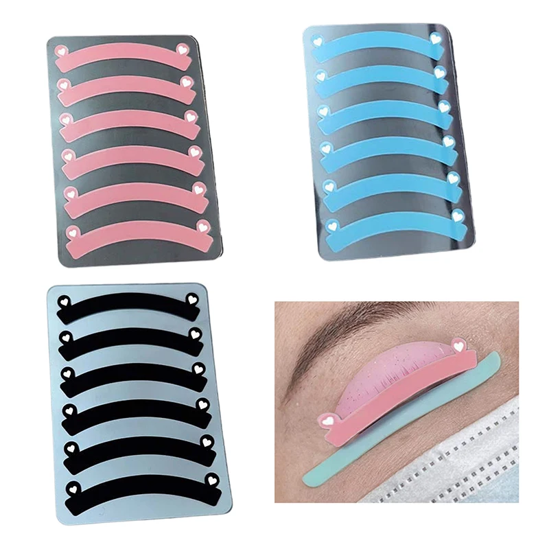 3Pairs False Eye Lash Curler Patches Silicone Eyelash Perm Pads Lash Extension Perm Tools Lash Lift Shield Pad Salon Beauty