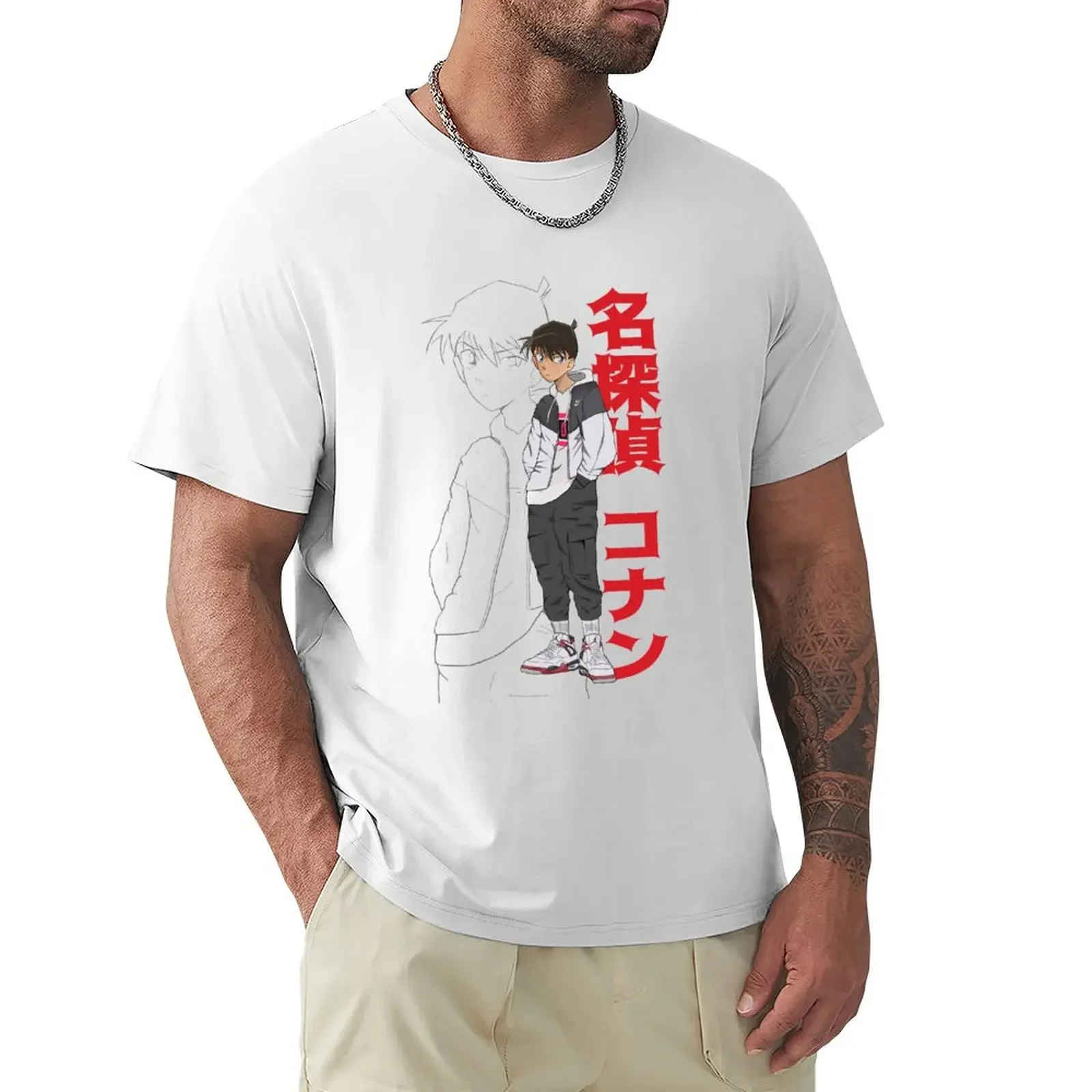 Shinichi Kudo (Detective Conan) T-Shirt sweat animal prinfor boys customizeds customs design your own vintage t shirt men