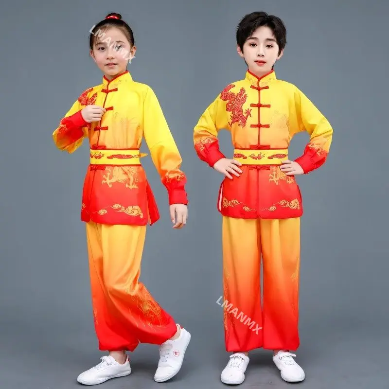 

New Dragon Dance Performance Costume, Drum Dance Costume, Children's Martial Arts Performance Costume