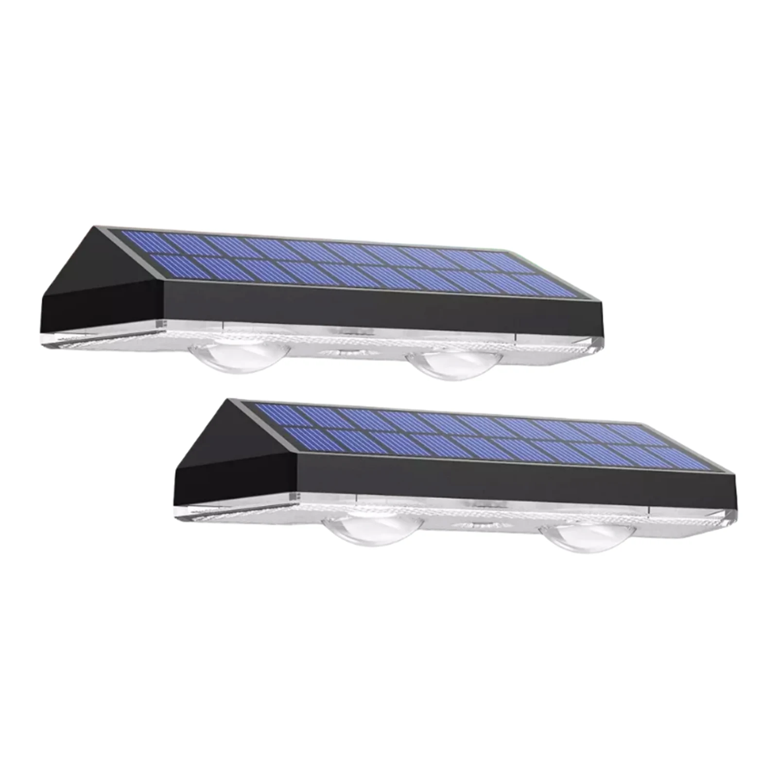 Super jasne 2/4 PCS Solar Fence Lights RGB i ciepłe białe LED Solar Step Lights Zewnętrzne kinkiety IP65 Wodoodporna lampa dekoracyjna