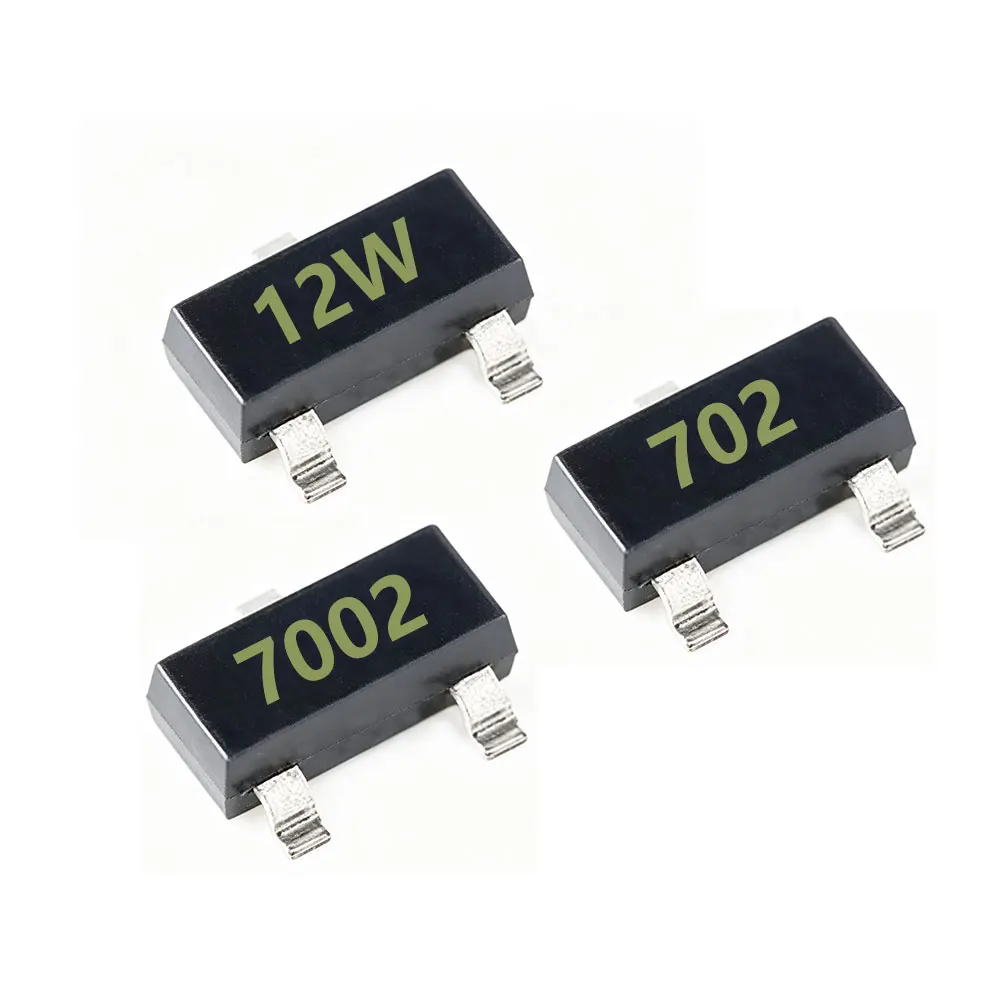 50pcs 2N7002K 2N7002CK 2N7002LT1G MMBT7002 702 7002 72K 12W SOT-23 323 523 N-channel SMD MOSFET