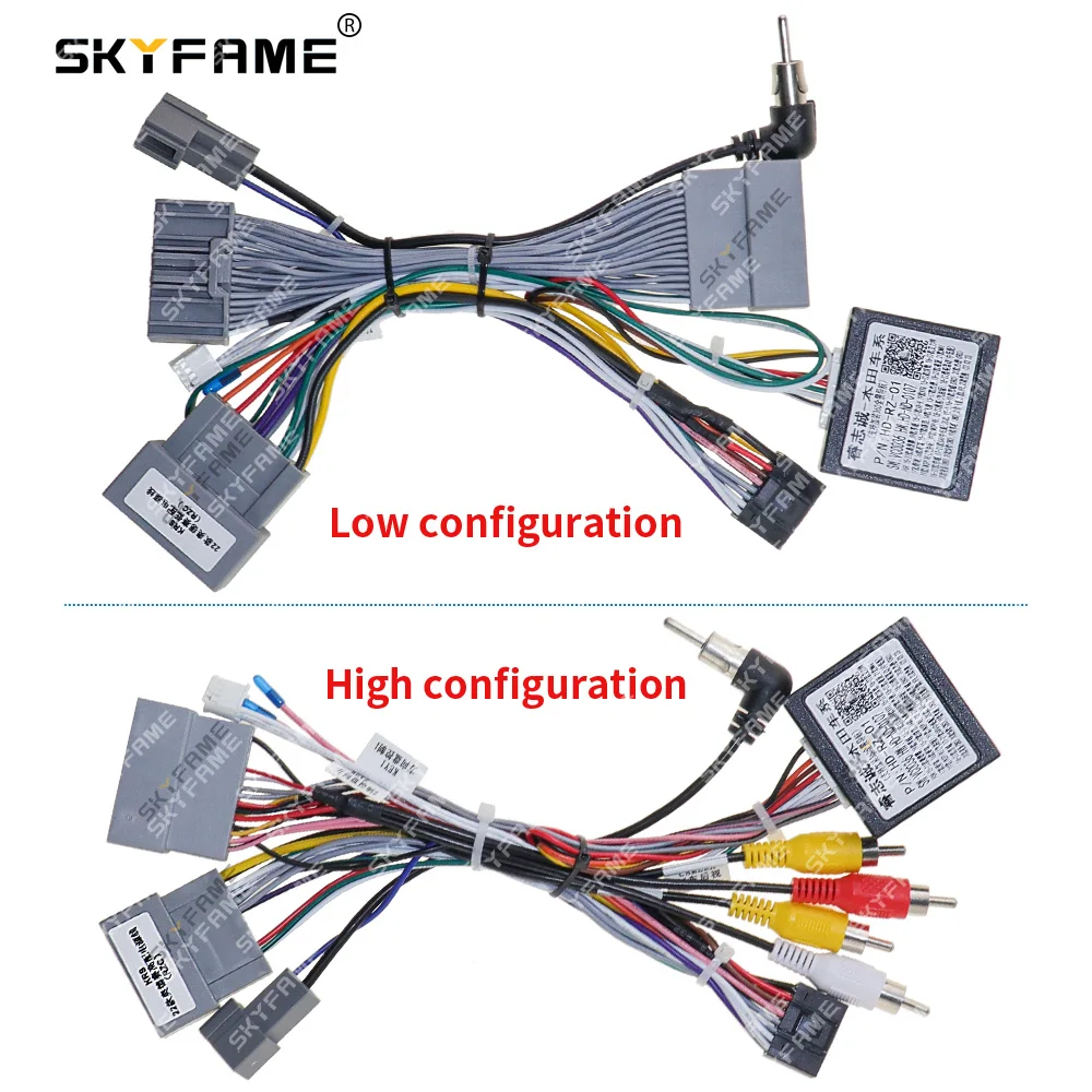 

SKYFAME Car 16pin Wiring Harness Adapter Canbus Box Decoder For Honda Odyssey 2022 Android Radio Power Cable HD-RZ-01