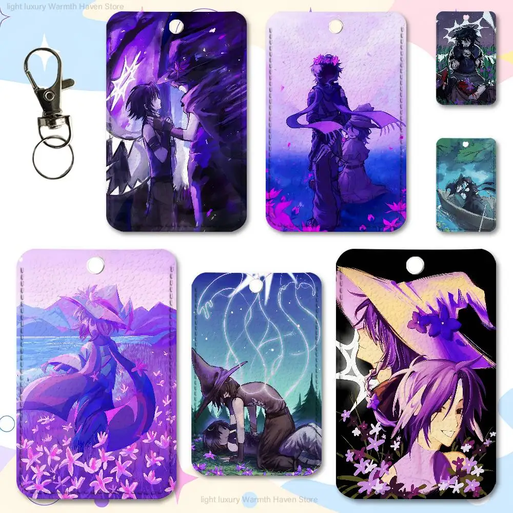 

A-Azure x Two Time Premium PU Leather Card for Daily Use Holder Card Case with Metal Carabiner Customizable Design