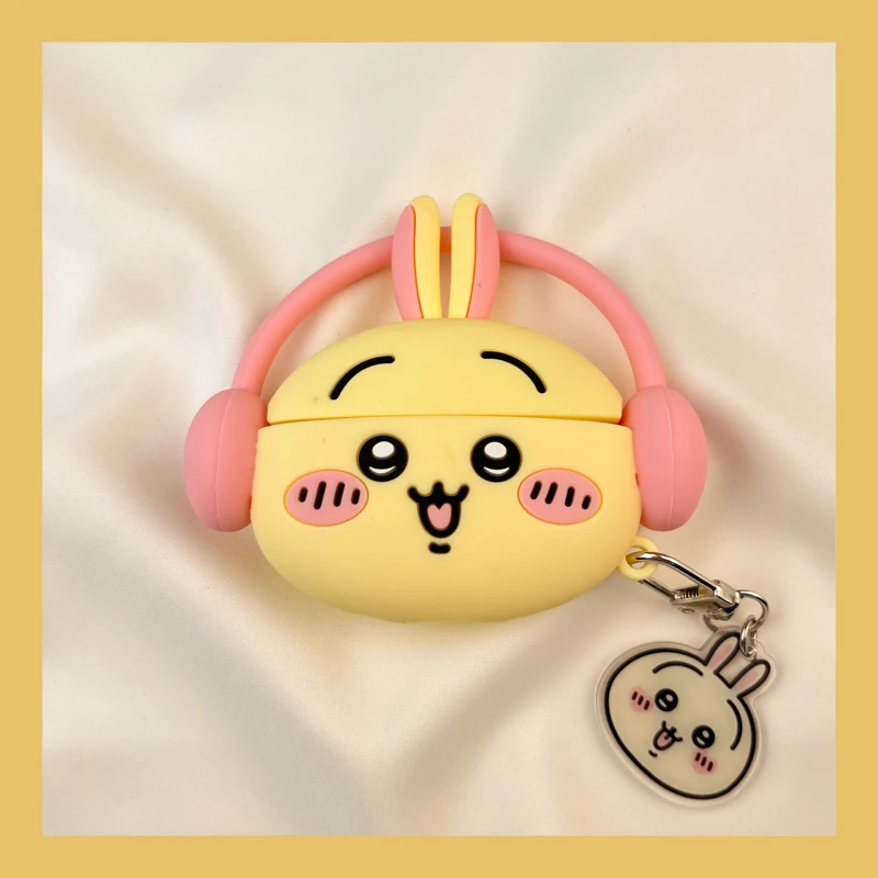 3d Cartoon Music Rabbit Protective Earphone Silicone Anime Cover For Airpods Pro 2/Airpods 3/Airpods 1/2 Case Kids/Girls Funda