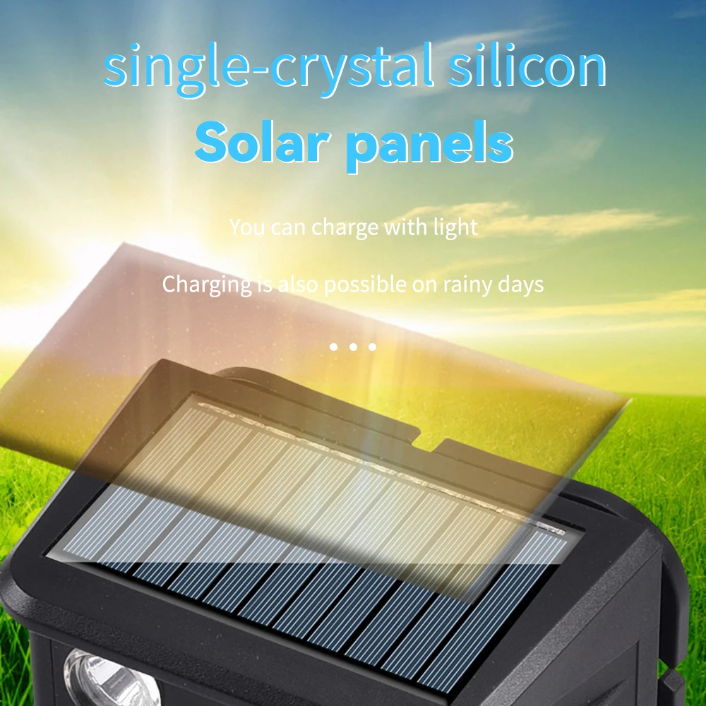 Linterna de cabeza Solar recargable por USB, 7LED, 5LED, COB, 5 modos, multifuncional, resistente al agua