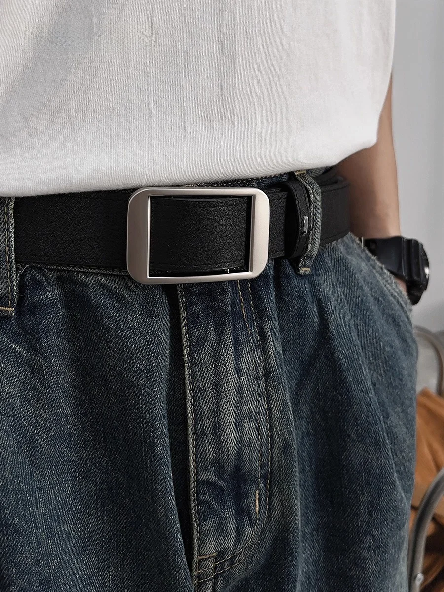 civic-keys-holeless-belt-simple-design-unisex-jeans-belt-no-punching-required-for-women-2026-new-style-versatile-leather-belt