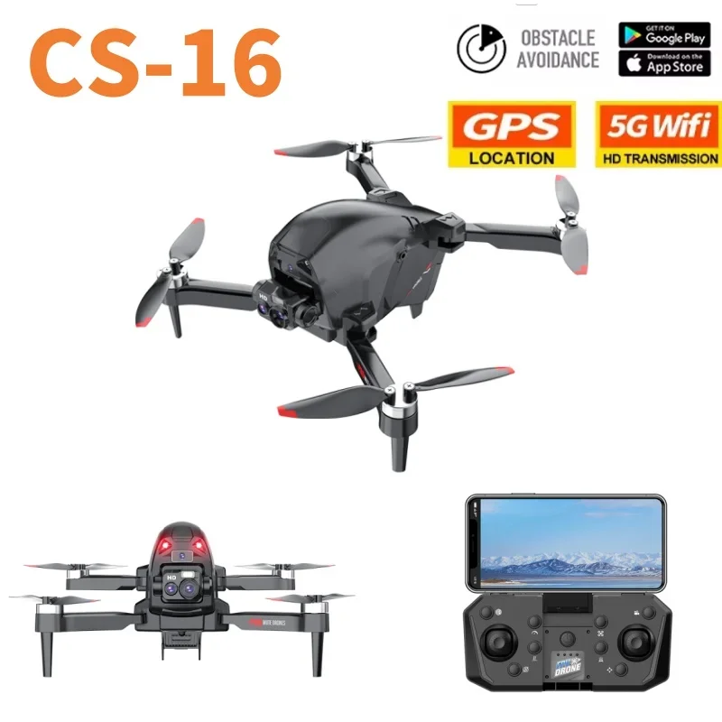 

CS16 WIFI FPV Drone With Wide Angle HD 4K 1080P Camera Height Hold Foldable Quadcopter RC Helicopters Dron Kids Toys For Xiaomi