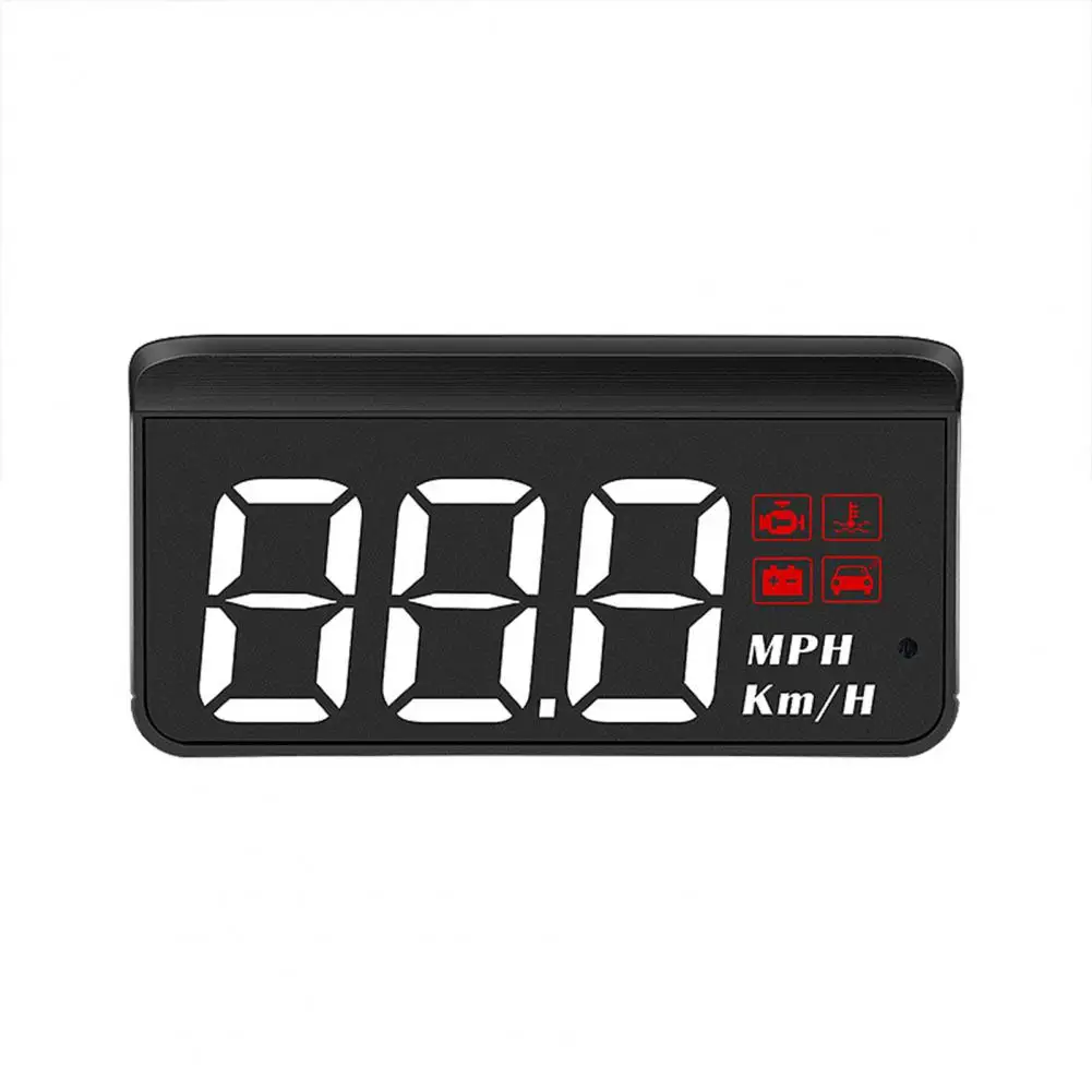 

1 Set HUD Speedometer Practical Auto OBD GPS HUD Speedometer Digital Alarm Reminder Energy Saving Dashboard Speedometer