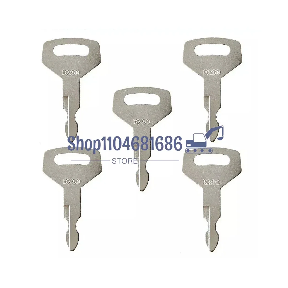 

1/5/10PCS Ignition Key K250 Key Fits for Kobelco Case Mini Excavator Kawasaki Wheel Loader