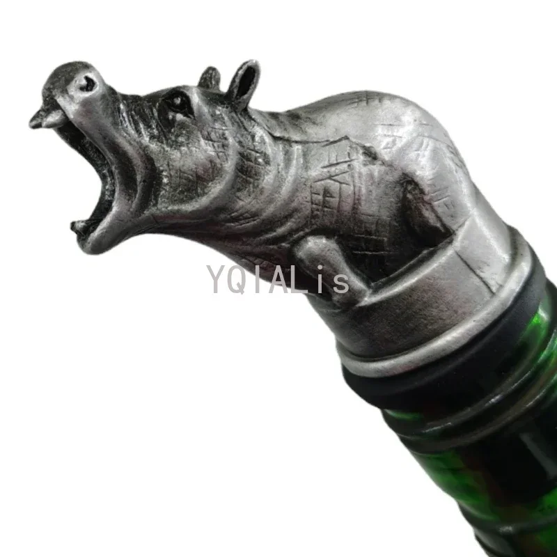 Creative Metal Zinc Alloy New Hippo Head Wine Mouth Artwork Pour Spouts Bar Tools Family Festival Gift Handicraft Ornaments