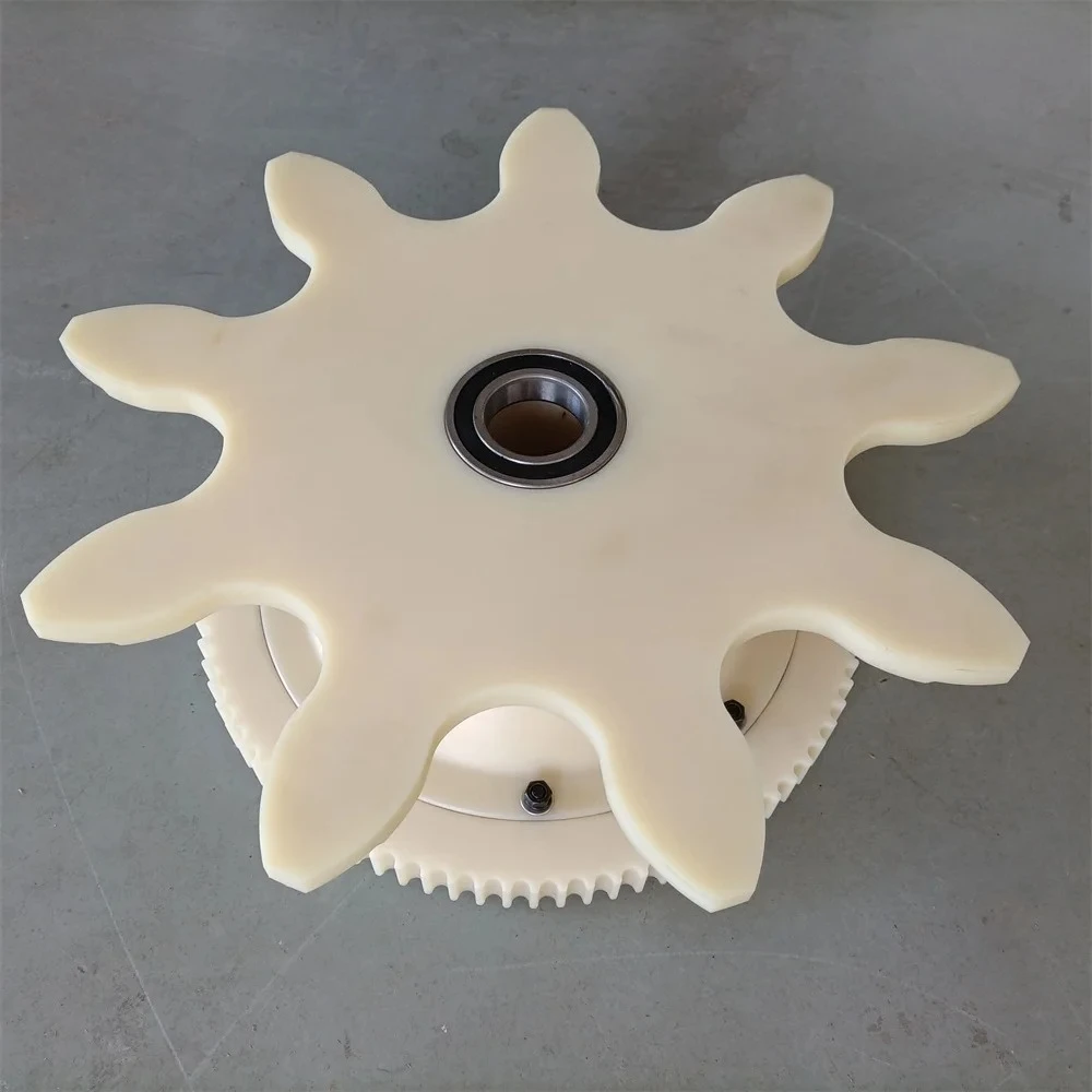 GO2215AB53 GAA26180E Escalator Handrail Drive Sheave 9 Teeth Roller Use for 506NCE Parts Plastic Wheel Bearing 6210 ID50mm