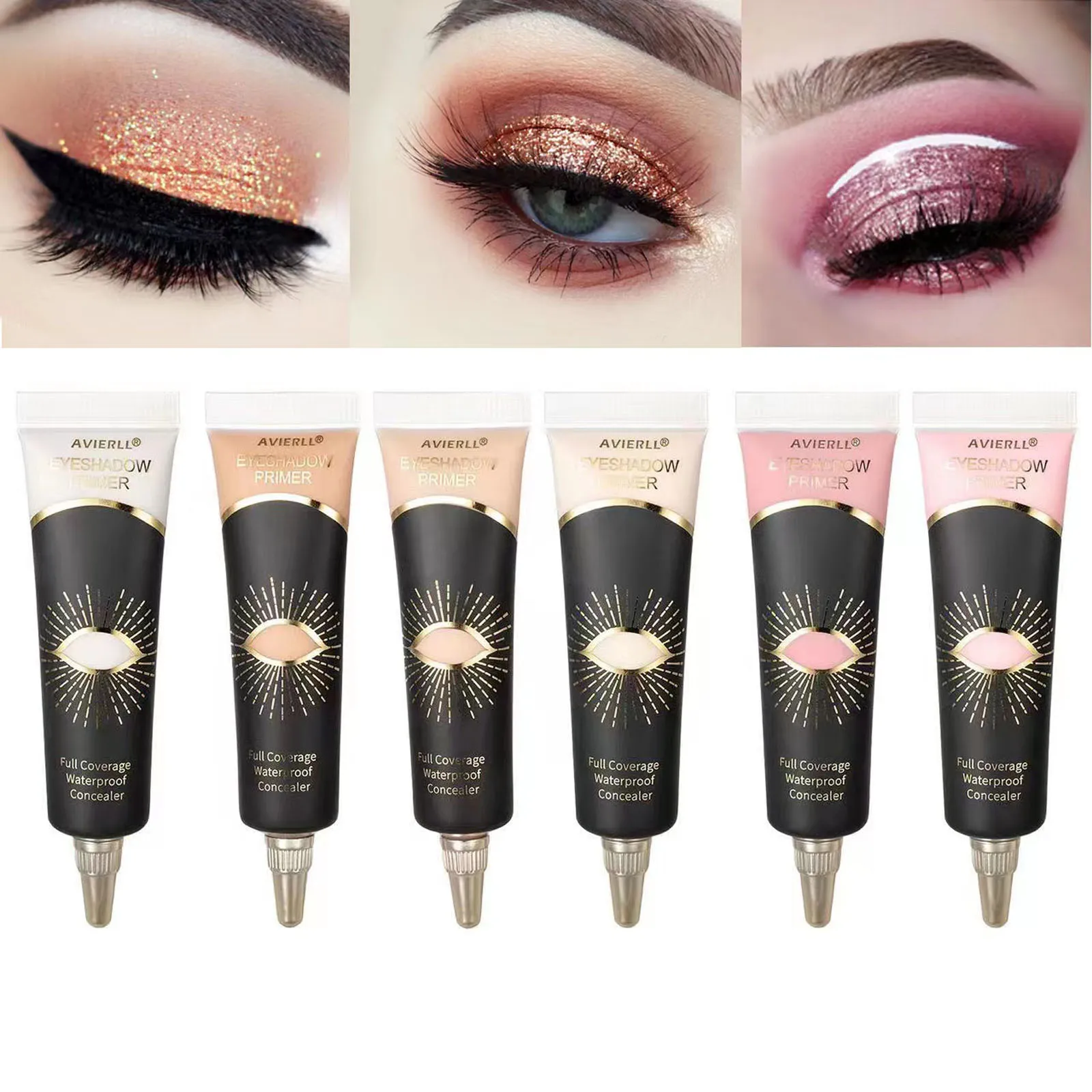 Long-Lasting Matte Eyeshadow Primer: Waterproof, Full-Coverage Eye Makeup Base in Medium Cream Form