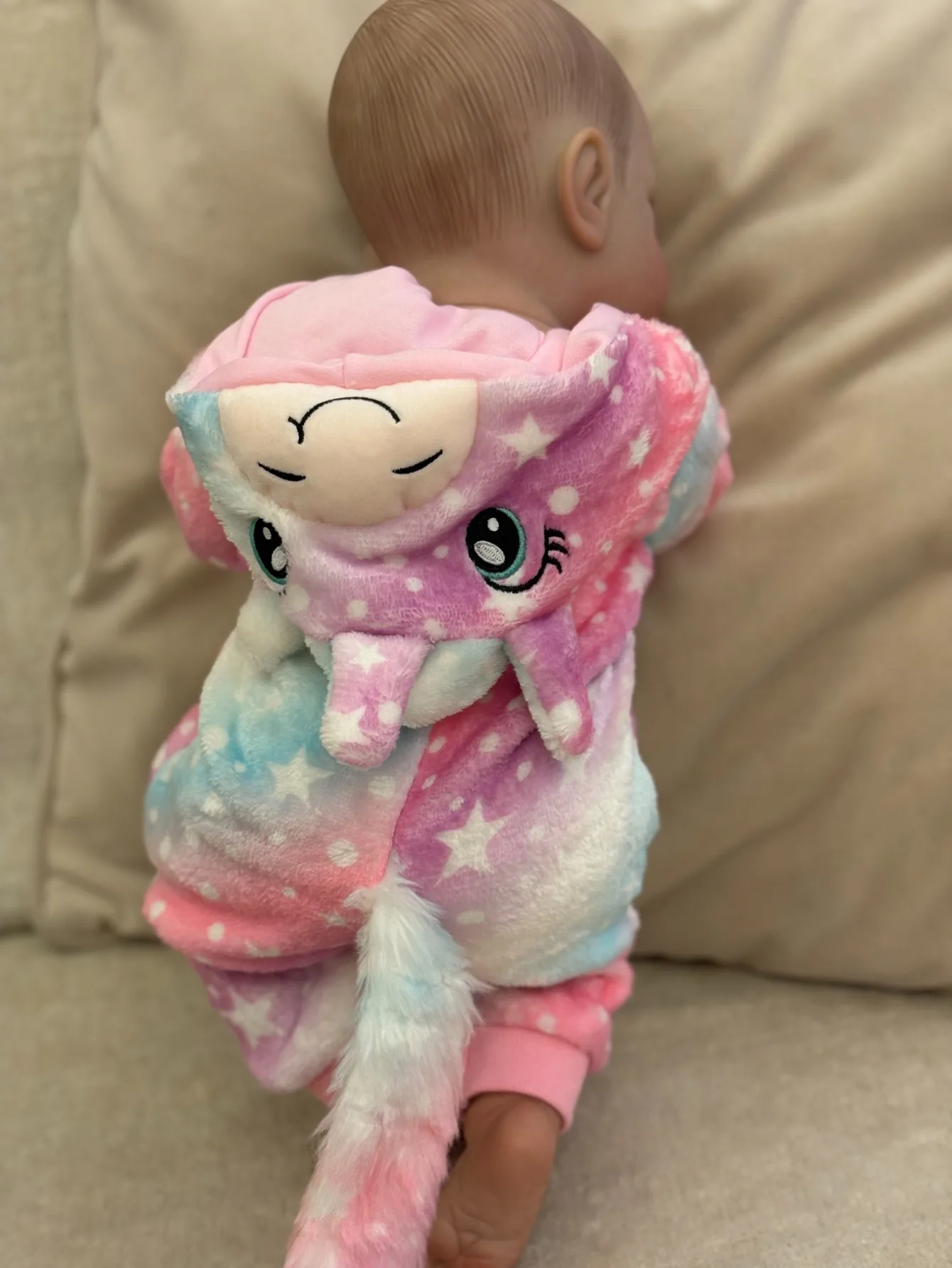 18인치 베티 실물 같은 리본 여자 아기 인형 수제 실물 같은 3D 페인트 피부 귀여운 신생아 아기 인형 페인트 머리카락