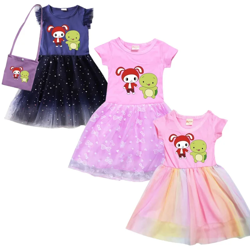 Vestidos de dibujos animados JJ Mikey Maizen para niñas, ropa de casa Maizen JJ para niños, disfraz de Cosplay, bolso de vestir informal con mangas voladoras para niños