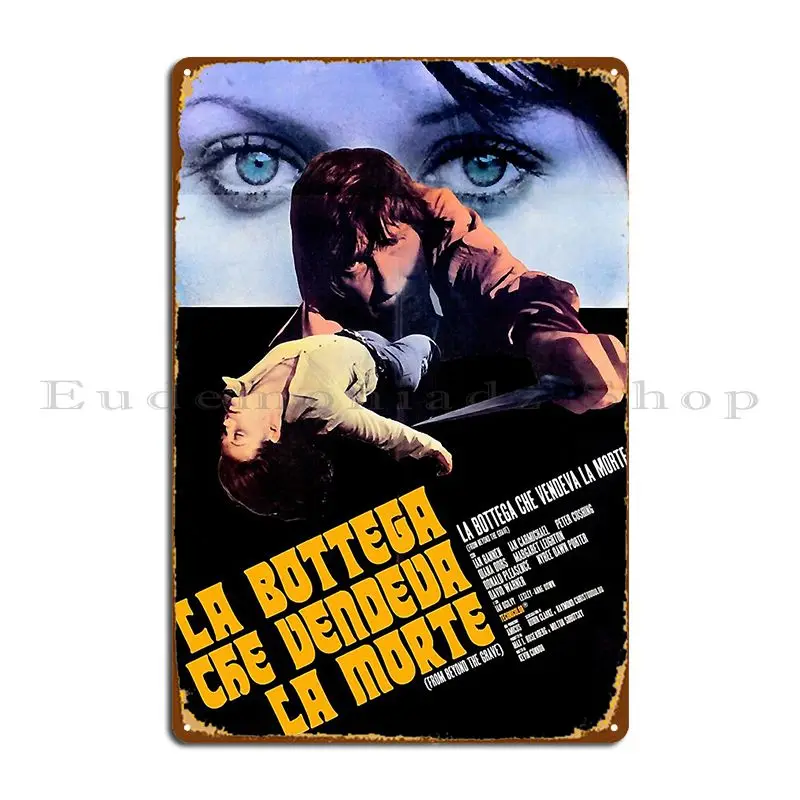 From Horror Beyond The Gave 1973 Movie Cover Metal Plaque Decoration Living Room Bar Cave Club Design Tin Sign Poster