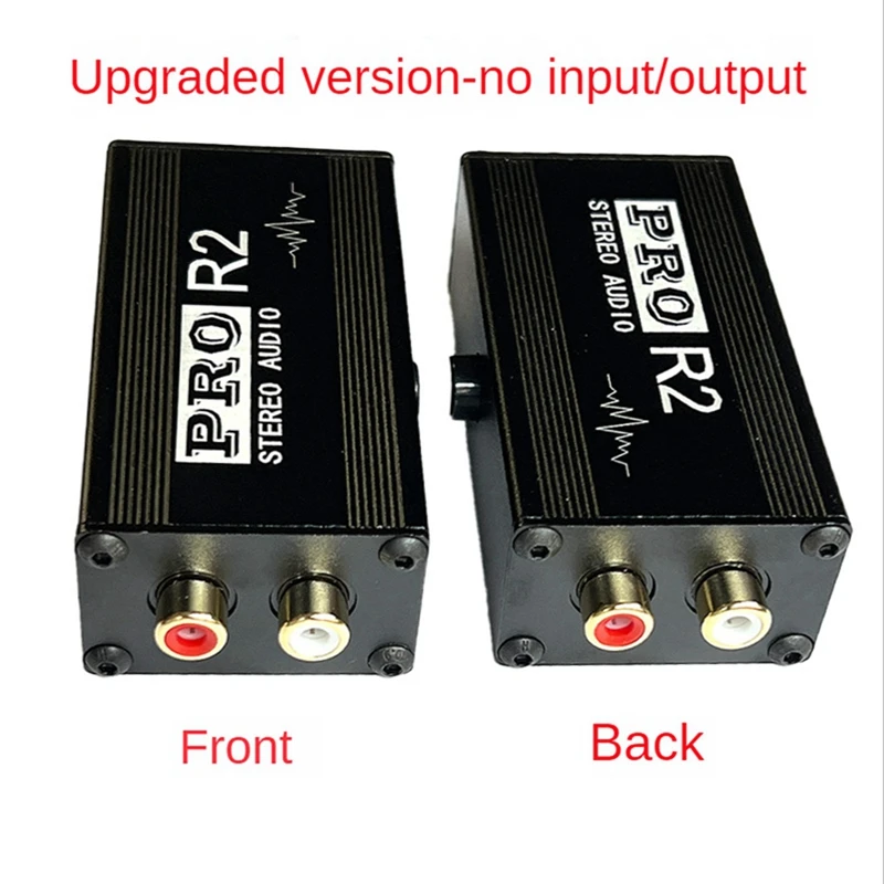 2X Ground Loop Audio Isolator Audio Noise Filter RCA Noise Suppressor Isolator Audio Signal Noise Reducer For PC