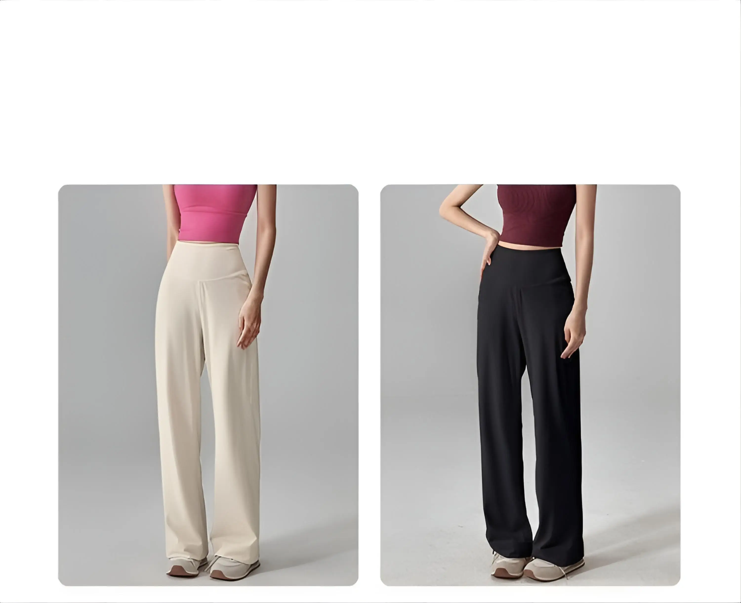 Yoga Pants For Short Woman Women Yellow Exposure Ankle Personality Stretchable Outside Wearing Bohemia Warmer S Korea Splicing