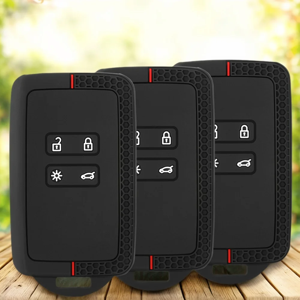 Silikon-Schlüsselhülle für Renault Austral Captur Arkana Koleos Zoe Scenic Dacia Sandero Duster Logan Jogger Kadjar Clio Megane