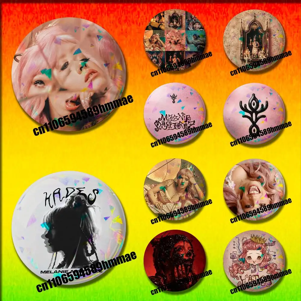 For Melanie Martinez Hades Pins Insignia Badge Pin Cover Emblem Round Ornament 75mm Cosplay Brooch Button