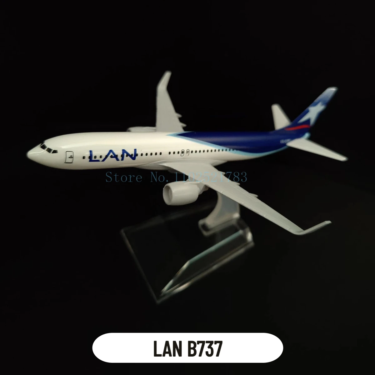 1:400 LAN B737 Metal Replica 16cm Scale Airlines Boeing AIrbus Aircraft Model - A Stunning Miniature for Aviation Enthusiasts