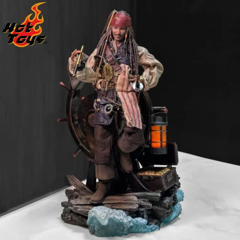 

In Stock HOTTOYS HT Jack Sparrow Pirates Of The Caribbean 1/6 Animation Action Figure Dx37 Dx38 Toy Gift Ccollectible Model