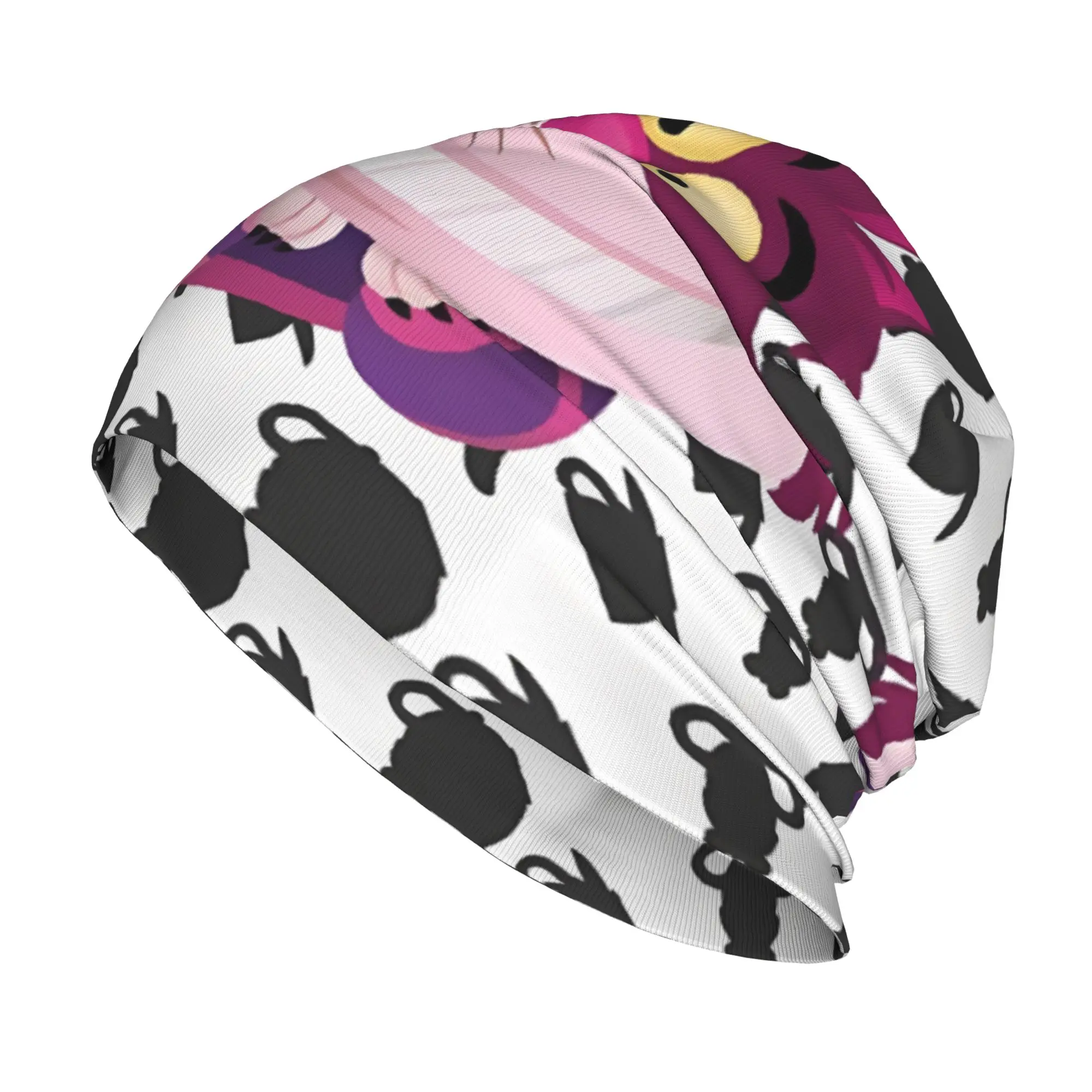 

1 Piece Alice In Wonderland Cheshire Skullies Caps Cheshire Cat Thin Hat Autumn Spring Bonnet Hats Men Women's Hip Hop Ski Cap