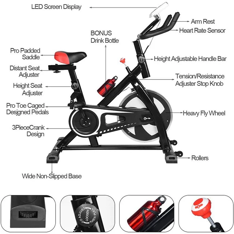 Sport Fitness Exercise Air Spinning Bikes Indoor Stationary Cycling Spinning Bike For Gym