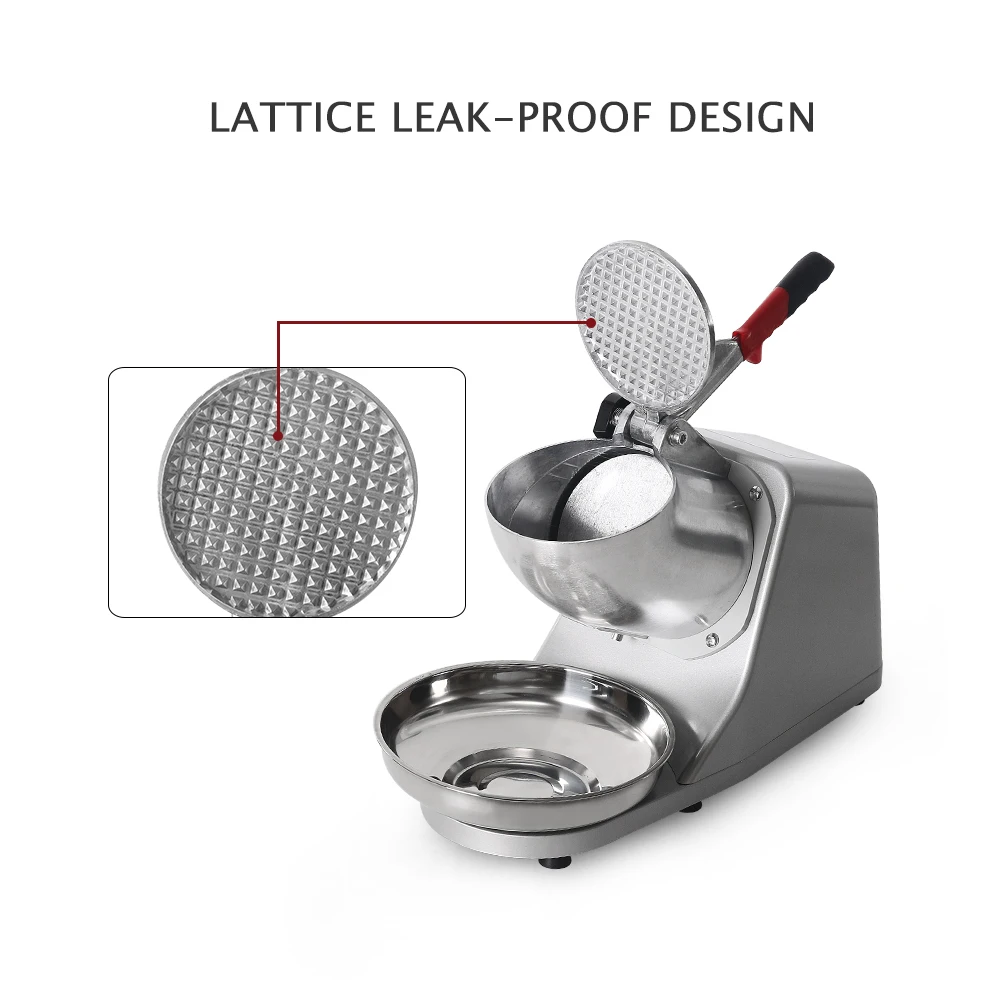 GZZT Electric Ice Crusher Powerful Smoothie Maker and Ice Shaver for Slushies and Snow Cones Compatible with 110V/220V