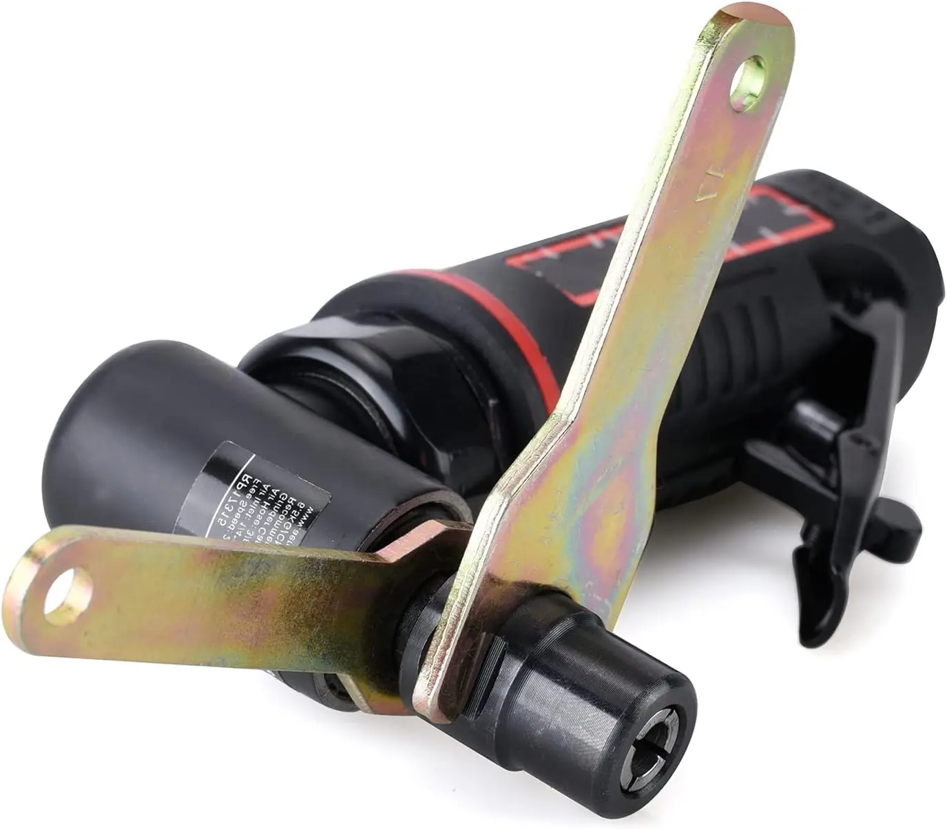 เครื่องเจียรลมแบบมือถือขนาด 1/4 นิ้ว พร้อมหัวจับดอกสว่านขนาด 1/4 นิ้ว ความเร็ว 20,000 รอบต่อนาที สำหรับงานเจียรและขัดความเร็วสูง