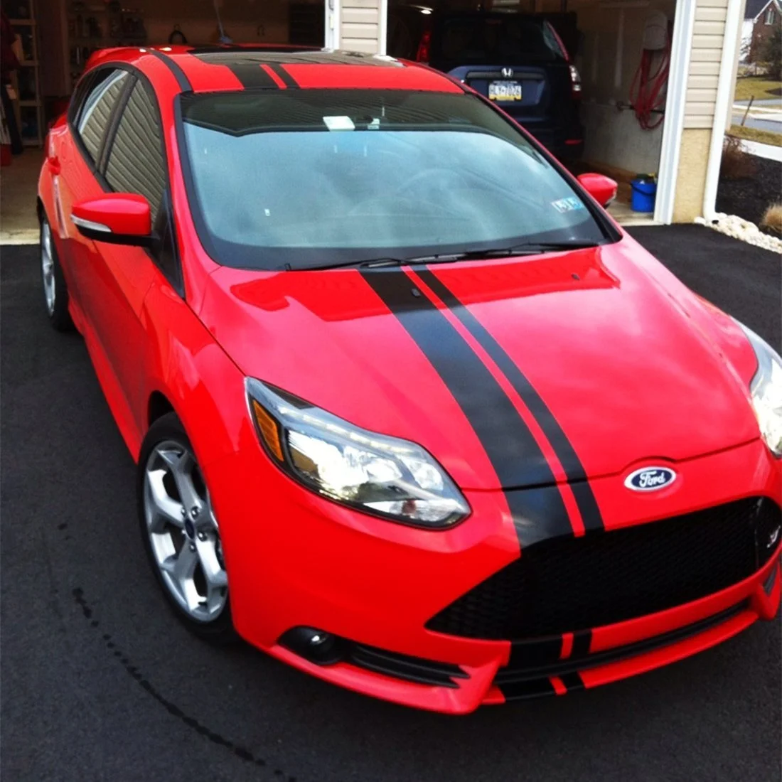 For Decal Sticker Vinyl Body Racing Stripe Kit Compatible with Ford Focus ST 1 2 3 Car styling