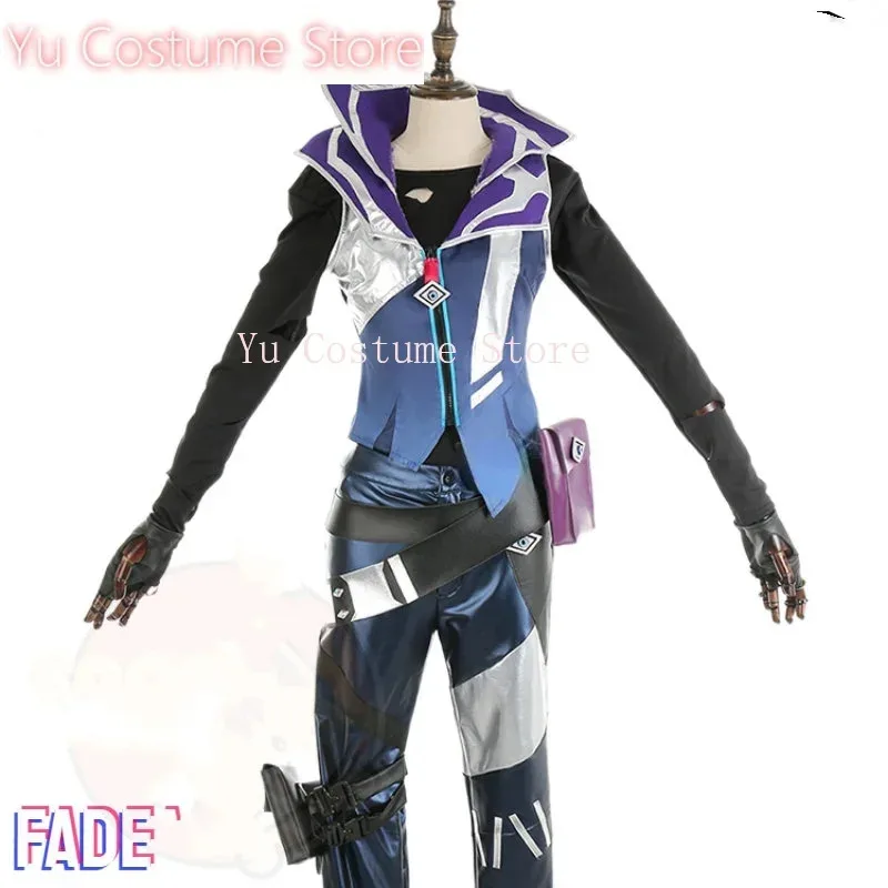 Yu Valorant Fade Cosplay Costume Cos jeu Anime fête uniforme Hallowen jouer rôle vêtements ensemble complet 5;c,8'z,6.k;