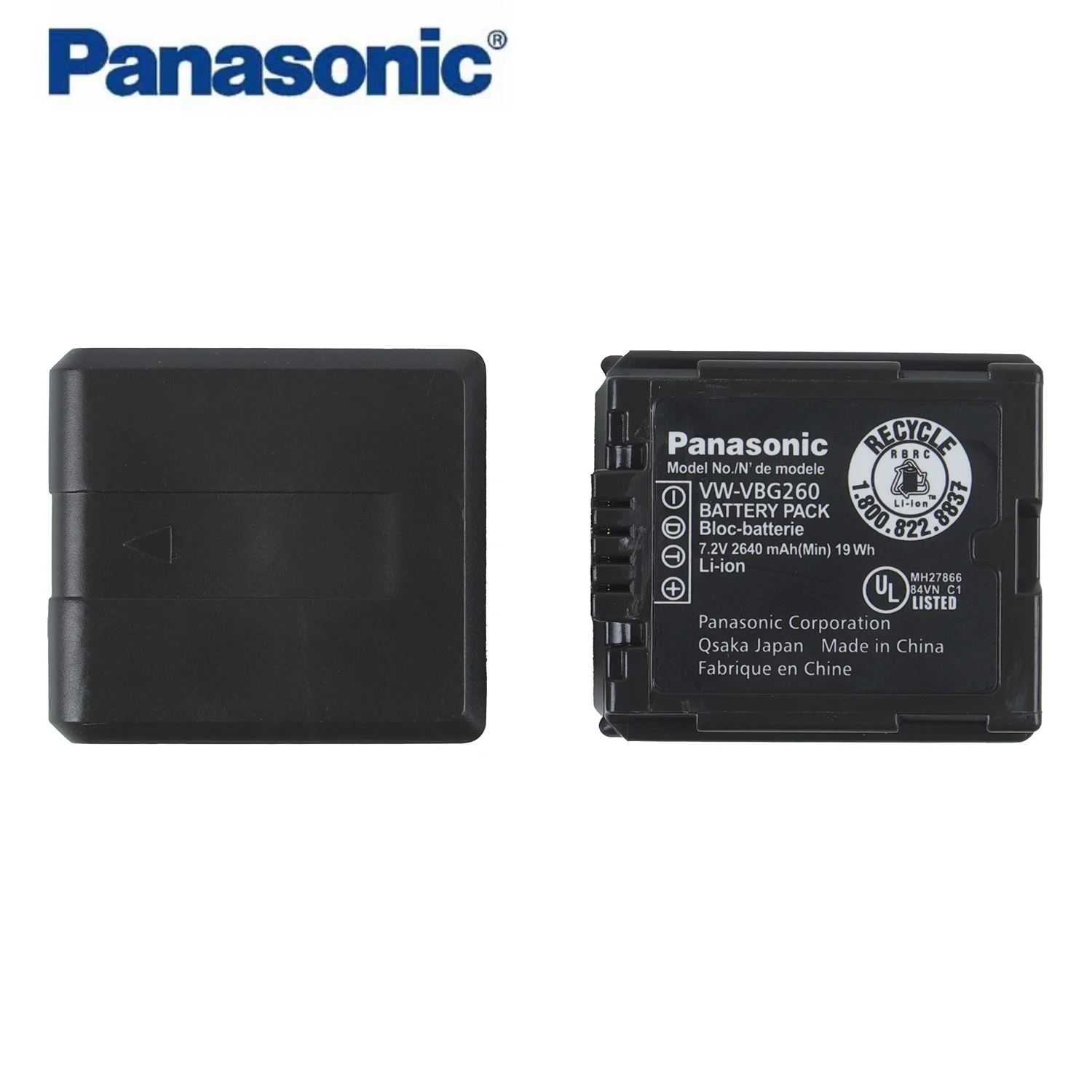 Original Battery For Panasonic SDR H20 H28 H258 SD1 HS700 TM700 HS300 TM300 HS250 SD20 HS20 SDT750 H40 VW-VBG260 VBG070 VBG260