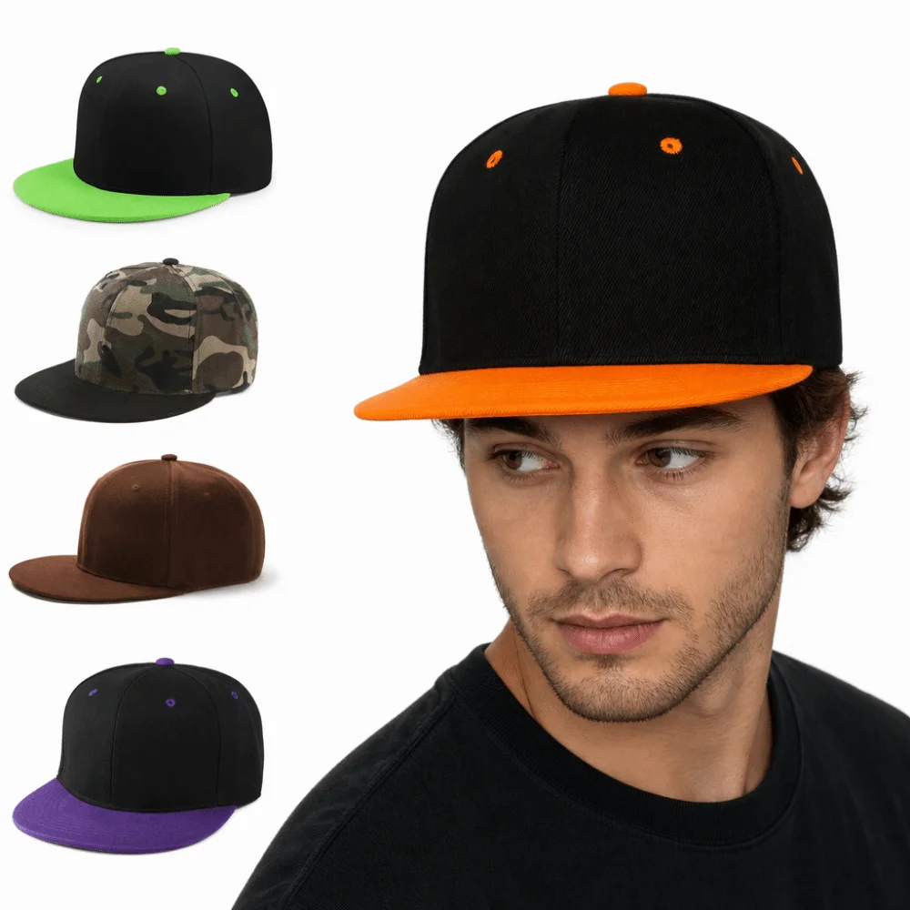 Modische Visiere, Baseballkappe mit flachem Schirm, verstellbare Hip-Hop-Snapback-Mütze, Streetwear-Mütze, Unisex