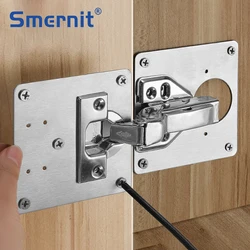 Furniture Hinge Repair Plate for Kitchen Cabinets Stainless Steel Cupboard Drawer Window Door Hinges Repair Kit Fittings