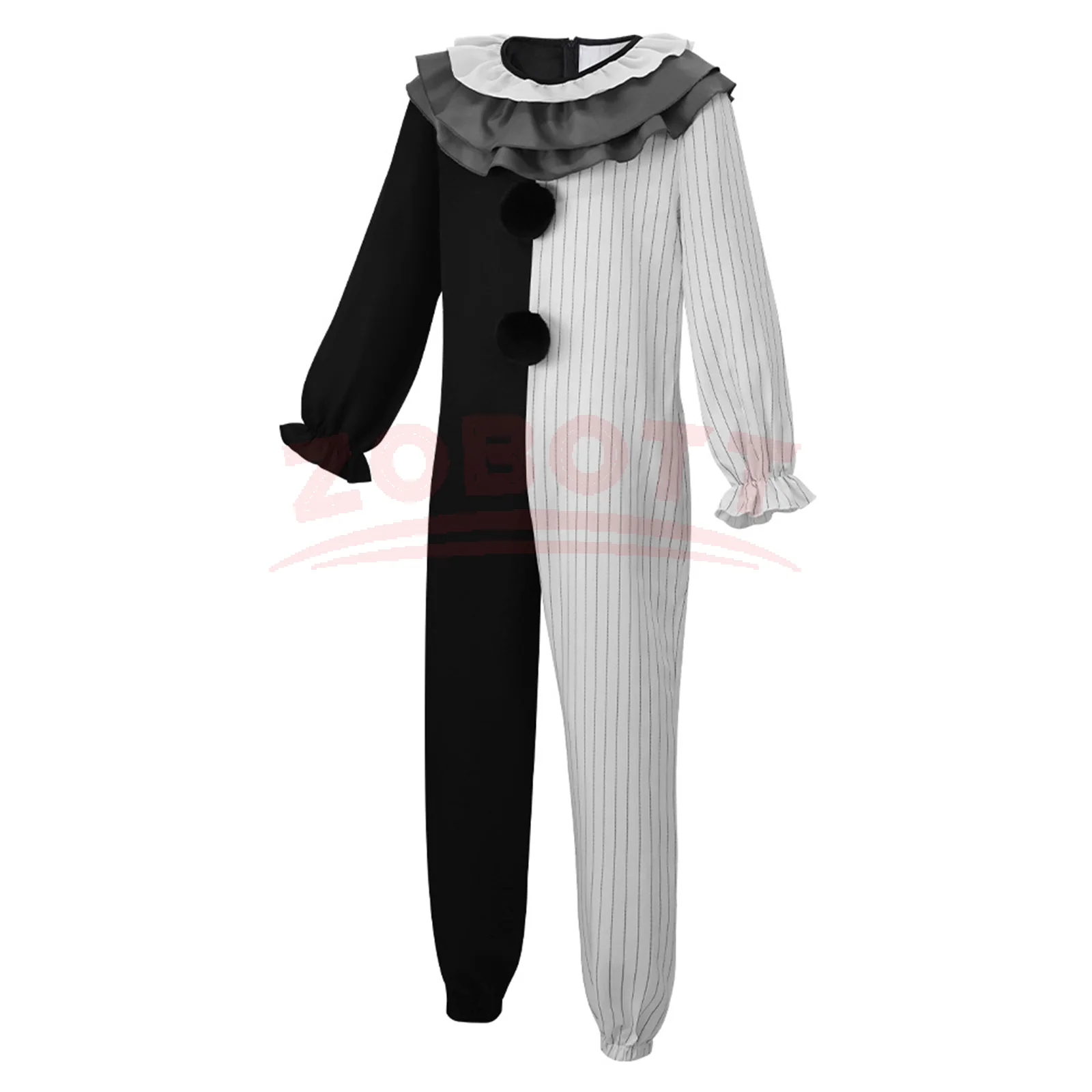 Art The Clown Cosplay  Costume Terriferr 3 Costume Killer Clown Jumpsuits Halloween Carnival Party Horror Costume view 3