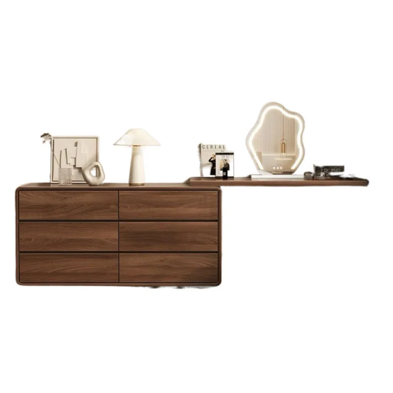 

chest integrated dresser bedroom modern simple solid wood frame master bedroom makeup