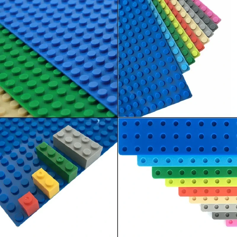 3PCS Classic Baseplate 32*32 16X32 16X16 Dots Building Blocks Bricks Base Plates DIY Plastic Board Blocks Construction Toys