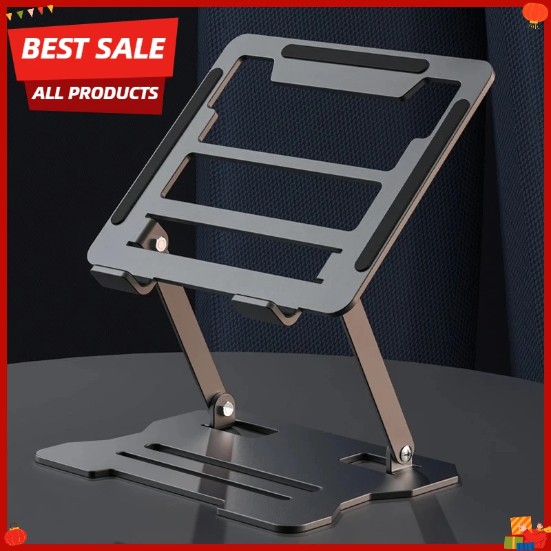 Soporte Ajustable Giratorio de 360° de Aleación de Aluminio para Laptop, Compatible con Macbook Air Pro, Plegable, Soporte para Notebook, Accesorio de Escritorio