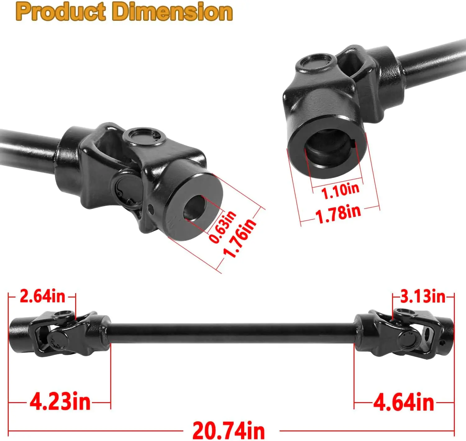 TML Flip Manufacturing Drive Shaft fits John Deere 317 Tractor AM37875 Driveshaft Transmission Axle