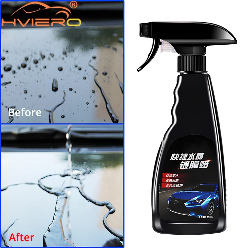 550ml Car Ceramic Coating Cleaning Polishing Crystal Plating Spray Sealant Paints Care Nano Hydrophobics Quick Coat Liquid Wax