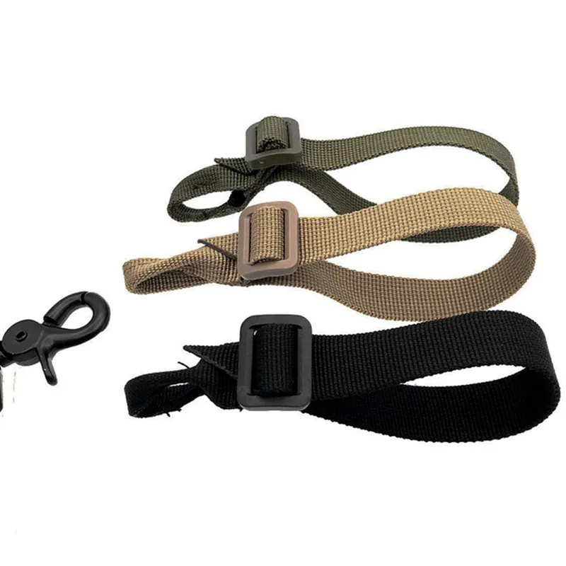 ButtStock Sling Gun Sling Loop Adapter Adjustable Nylon Shoulder Strap with D Ring EDC Belt Attachment for Hunting