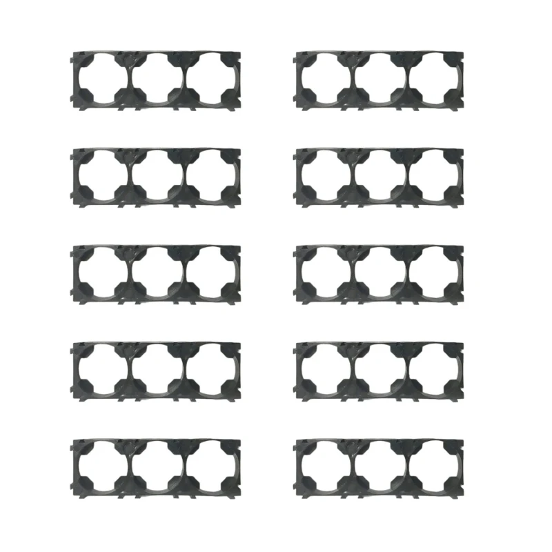 10pcs Easy to Install 26650 Lithium Battery Holder Frame, Stackable for Space Efficiency, Strong AntiShock Properties